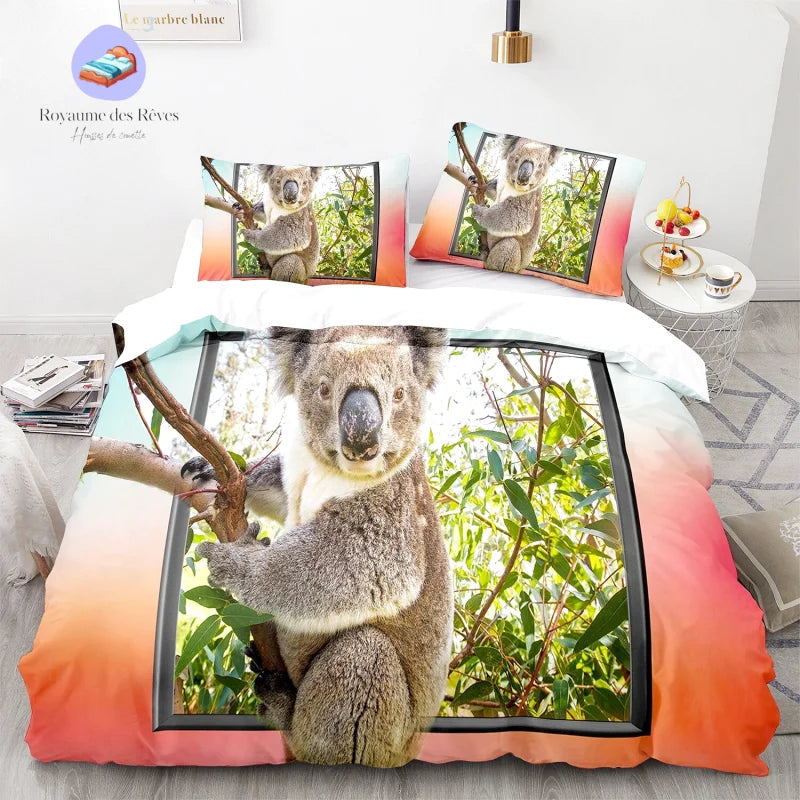 Housse de Couette Koala 1 Personne