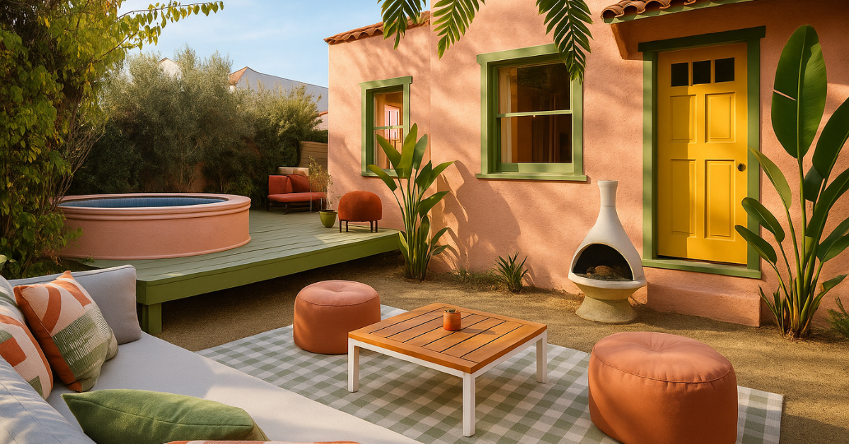 Retro-mediterrane sfeer: wanneer de buitenruimte een oase van stijl wordt - Royaume des Rêves