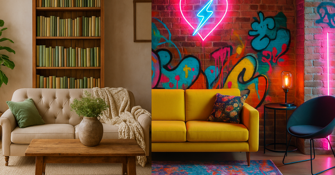 Ils transforment leur salon avec des livres et des néons : la tendance déco improbable qui cartonne - Royaume des Rêves