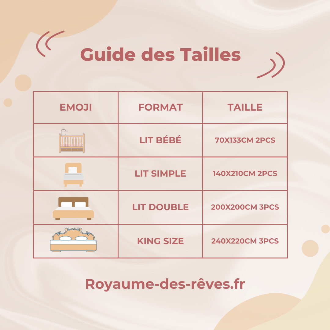 Tout savoir sur les tailles de housse de couette