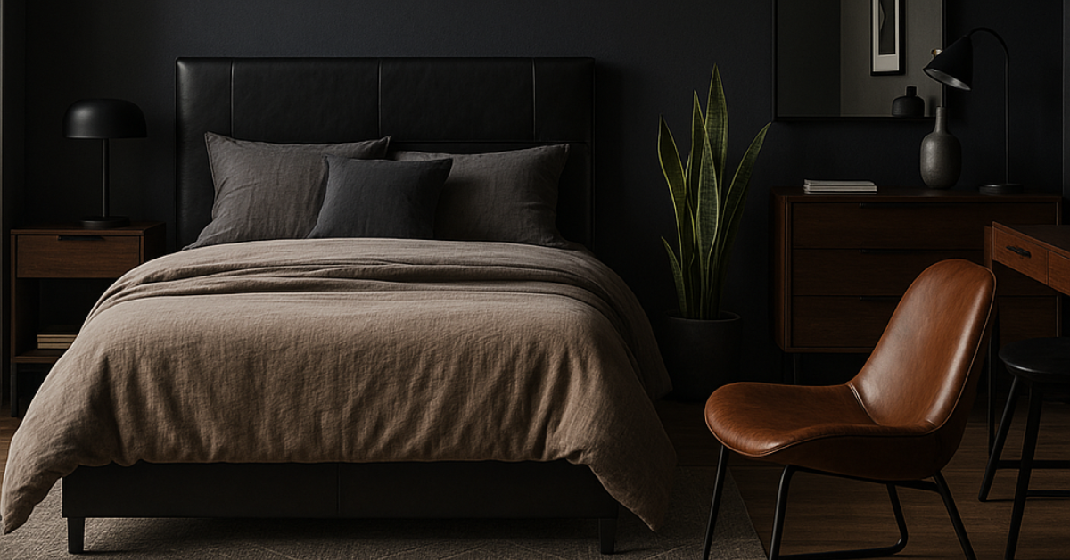 Chambre d’homme célibataire : 10 idées déco pour un repaire aussi chic que confortable - Royaume des Rêves
