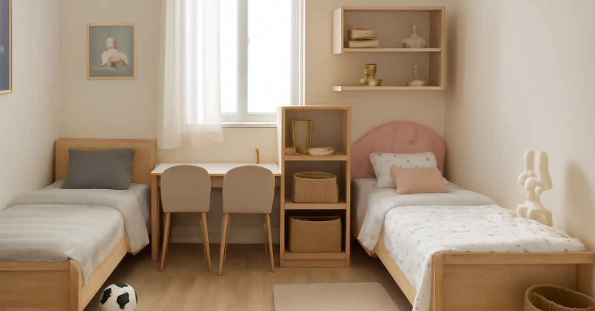 5 astuces déco incontournables pour aménager une chambre partagée entre frère et sœur ! - Royaume des Rêves