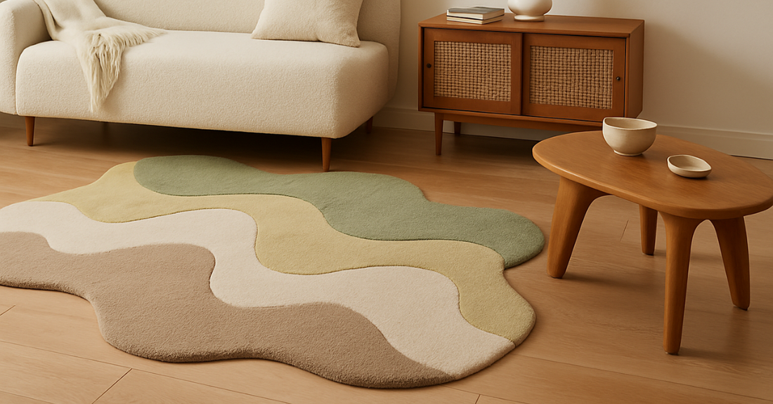 La nouvelle obsession déco ? Ces tapis ondulés qui font sensation - Royaume des Rêves