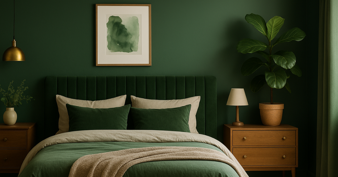 Vert en chambre : l’élégance naturelle à adopter sans hésiter - Royaume des Rêves