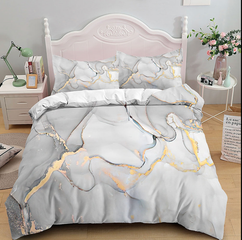 Housse de Couette Marbre