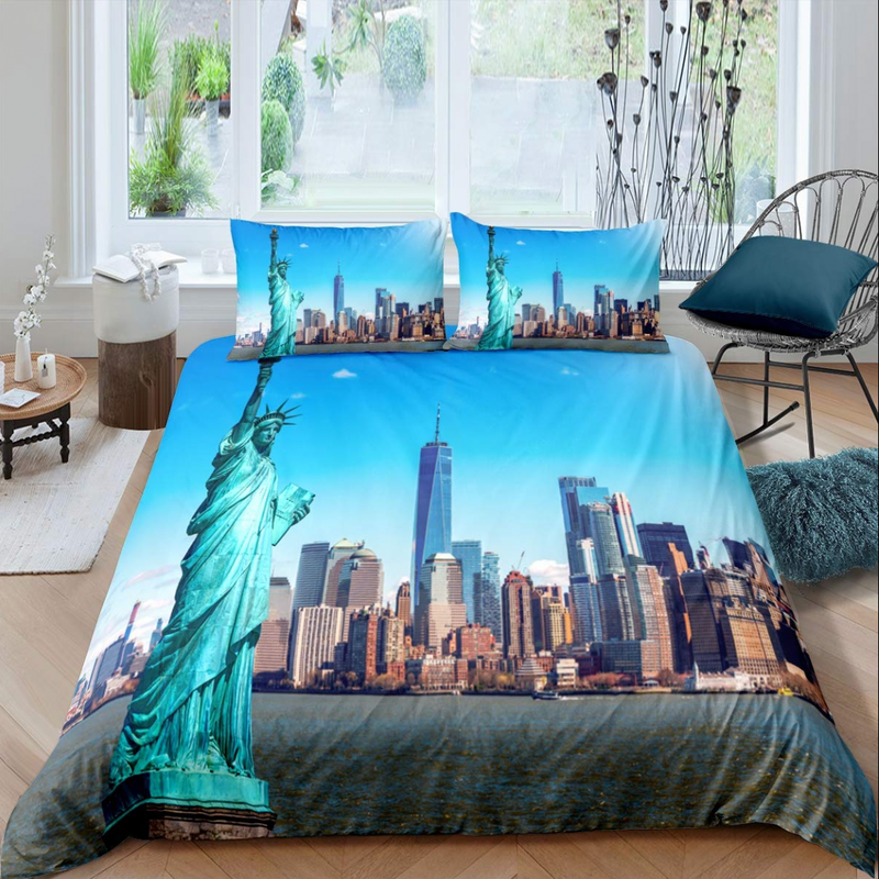 Housse De Couette Marilyn Monroe 200x200cm - Parure De Lit Douce Anti-acariens 15% Coton 85% Microfibre - Style 01