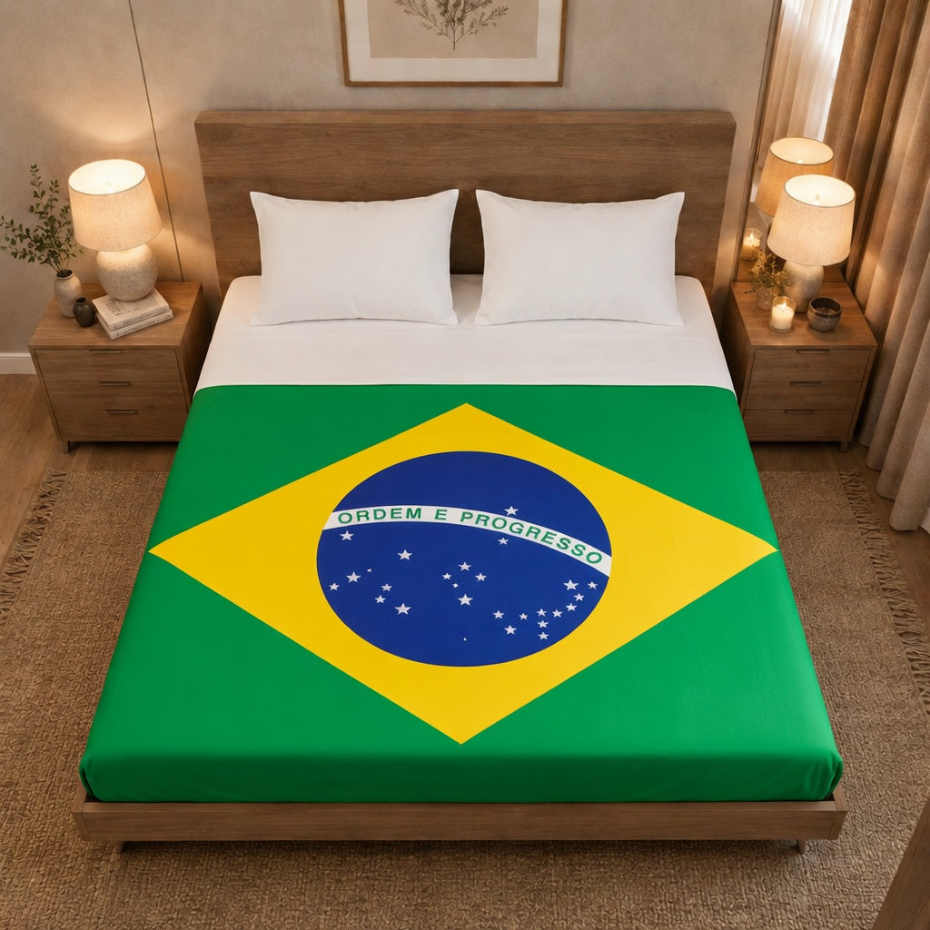 Drap plat drapeau Brésil