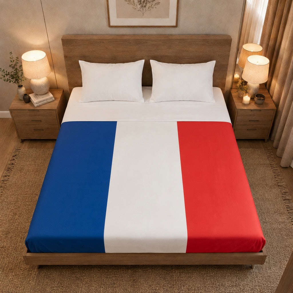 Drap plat drapeau France