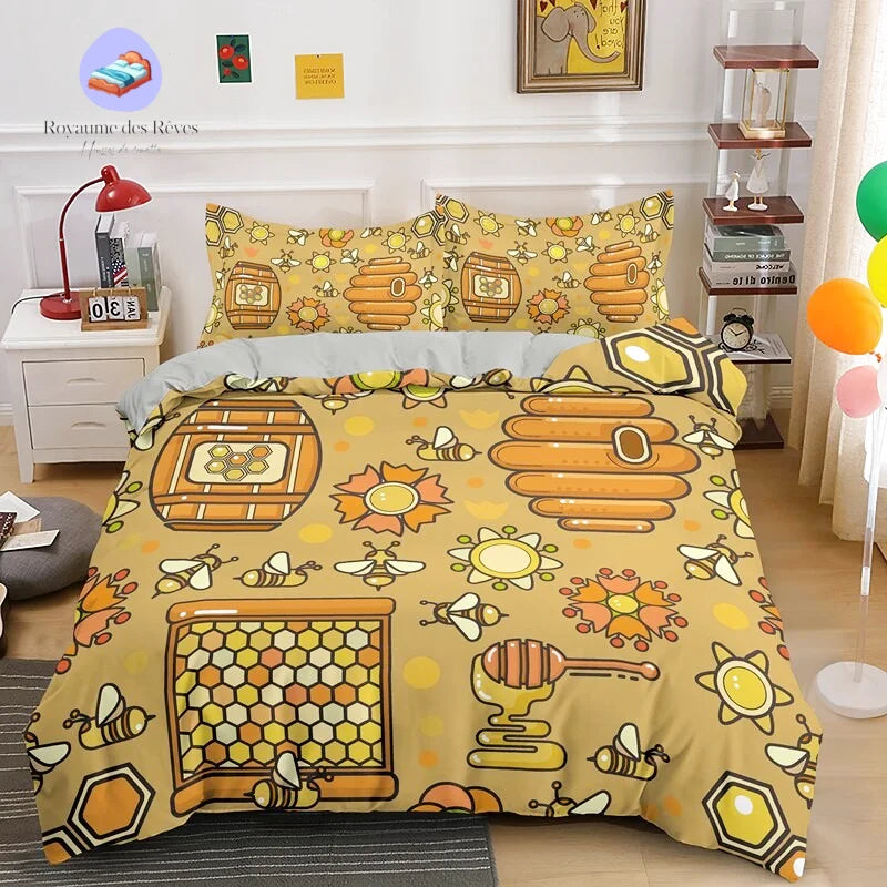 Housse de Couette Abeille Apiculteur
