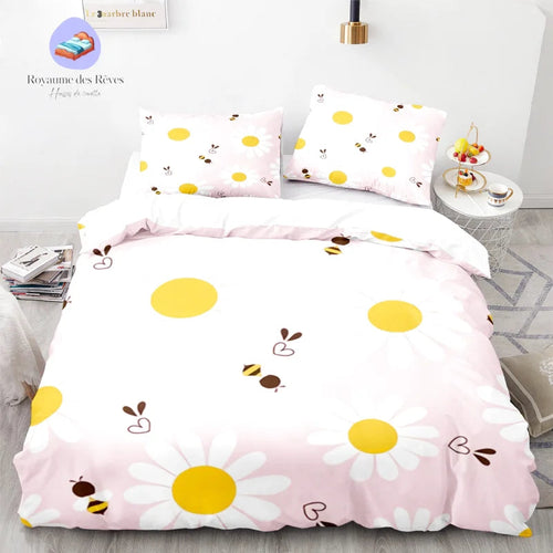 Abeja rosa Funda nórdica