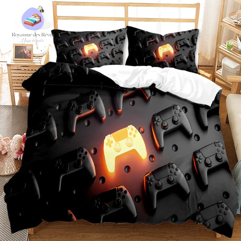 Homemissing Gaming Housse de Couette Kids Gamer Bleu Jeu Vidéo Parure de Lit 140x200cm Console de Jeux Honeycomb Parure Décor de Chambre Hexagone Géométrique avec 1 Taie d'oreiller | Votre wishlist sur Homemissing Gaming Housse de Couette Kids Gamer Bleu Jeu Vidéo Parure de Lit 140x200cm Console de Jeux Honeycomb Parure Décor de Chambre Hexagone Géométrique avec 1 Taie d'oreiller | Votre wishlist sur