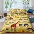 Housse de Couette Africaine Animaux Savane