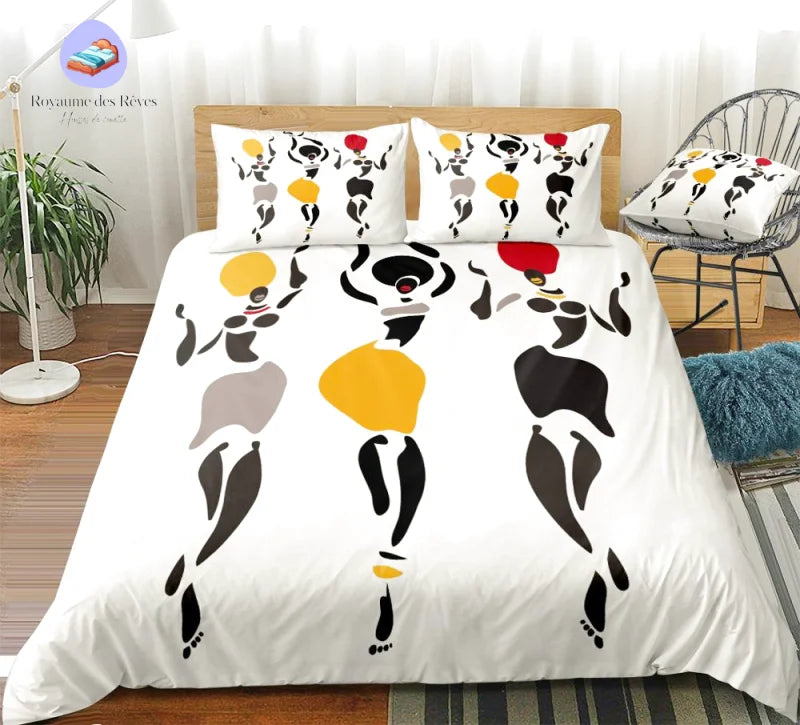 Housse de Couette Afrique Femme Afro
