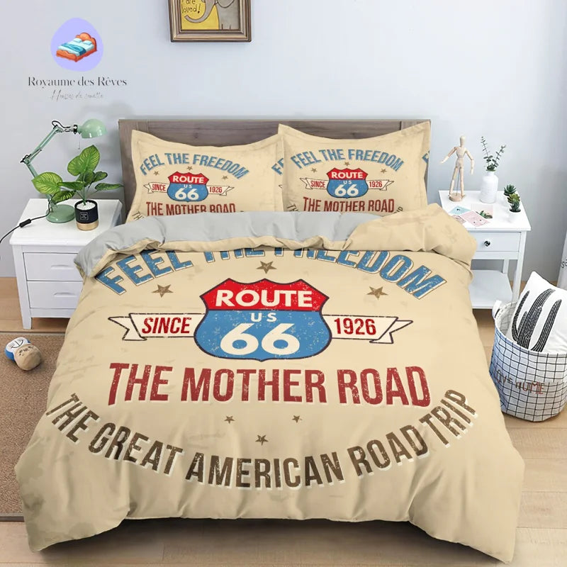 Housse de Couette Amérique Road Trip