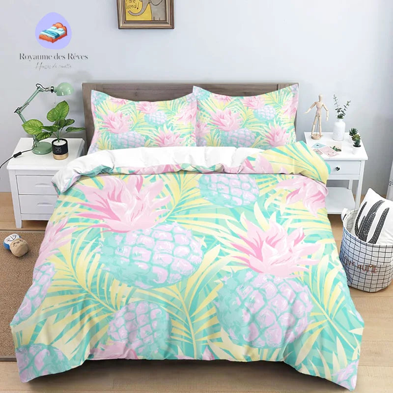 Housse de Couette Ananas 200x200