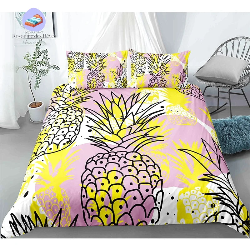 Housse de Couette Ananas Croquis