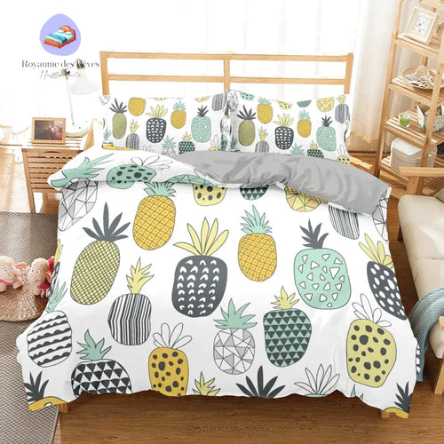 Housse de Couette Ananas Dessin