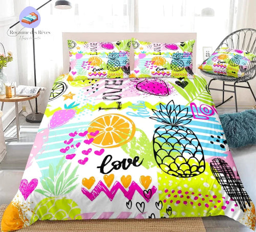 Housse de Couette Ananas Love