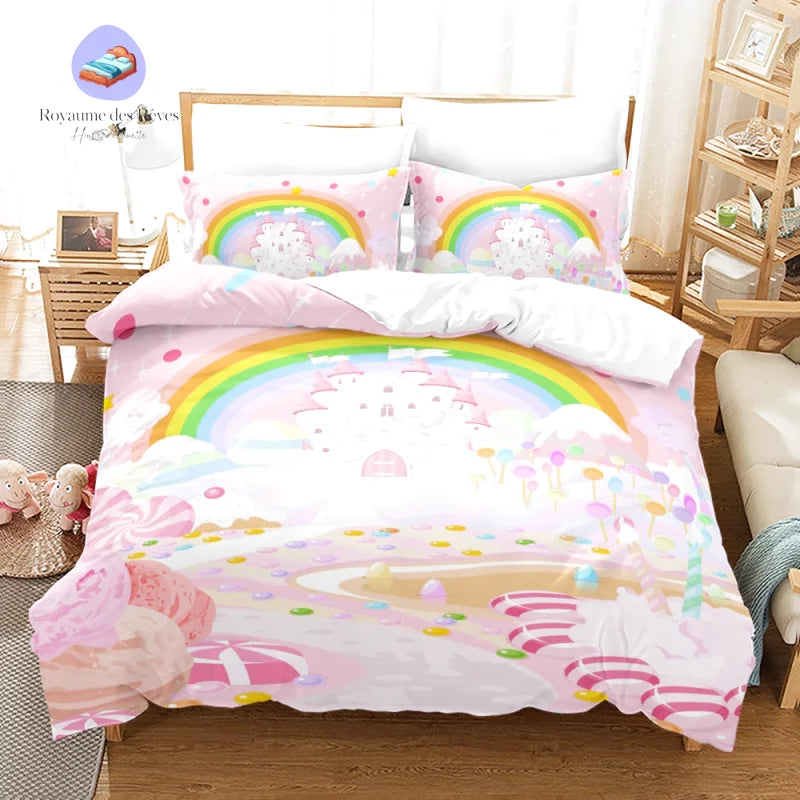 Housse de Couette Arc en Ciel Bébé