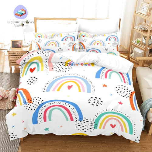 Divertente copripiumino arcobaleno