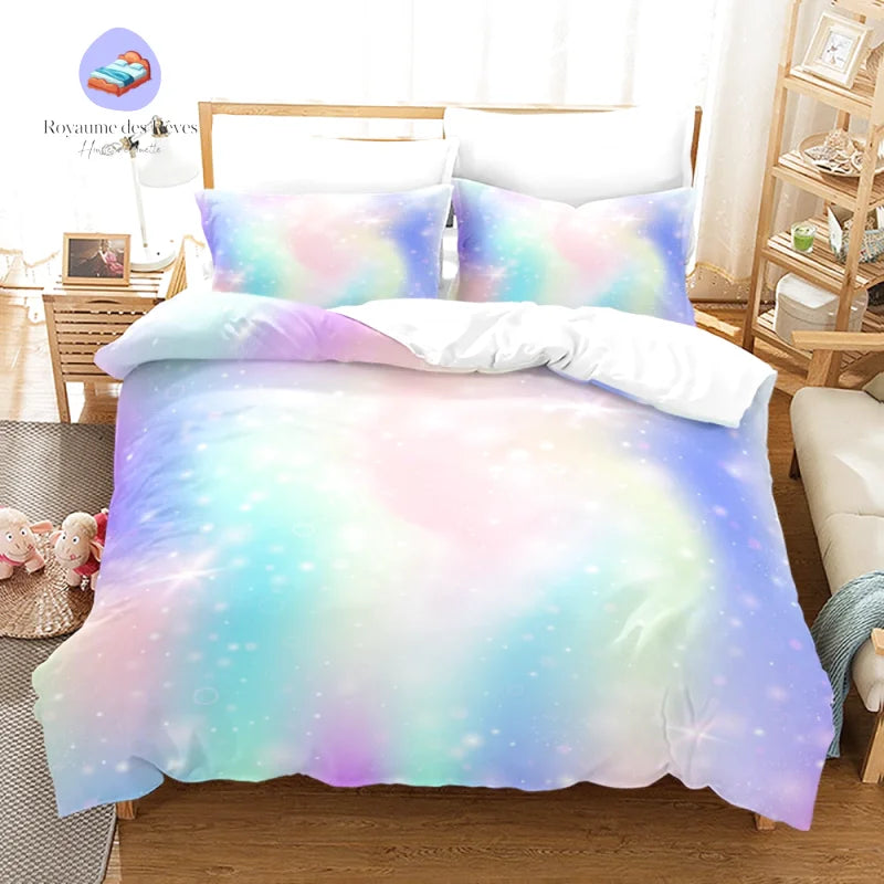 Housse de Couette Arc en Ciel Paix