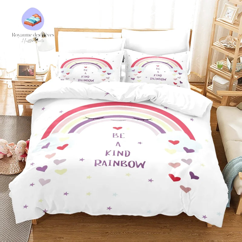 Housse de Couette Arc en Ciel Tout petit
