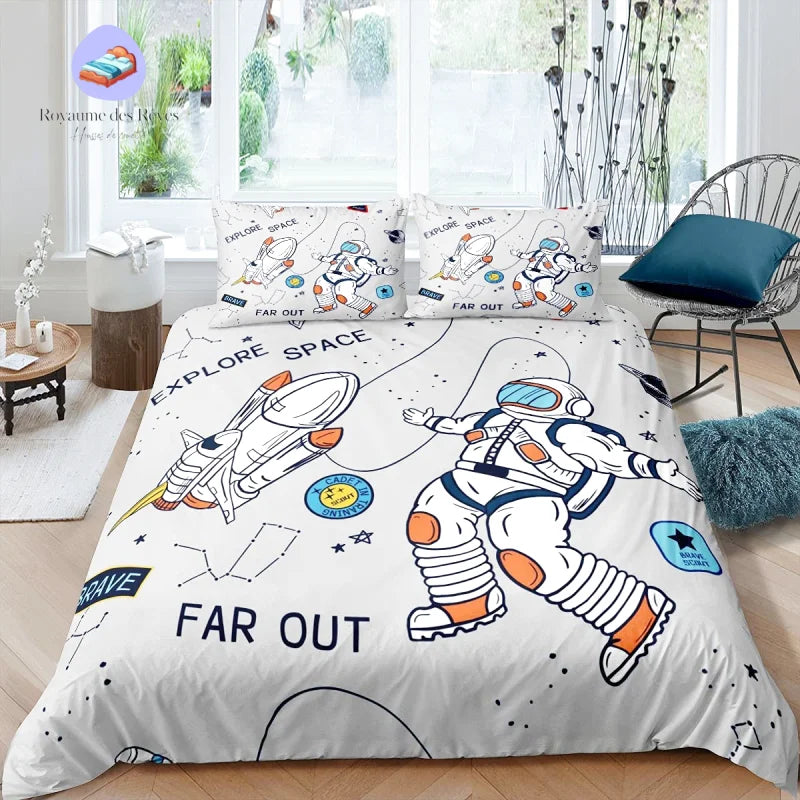 Housse de Couette Astronaute Gravité