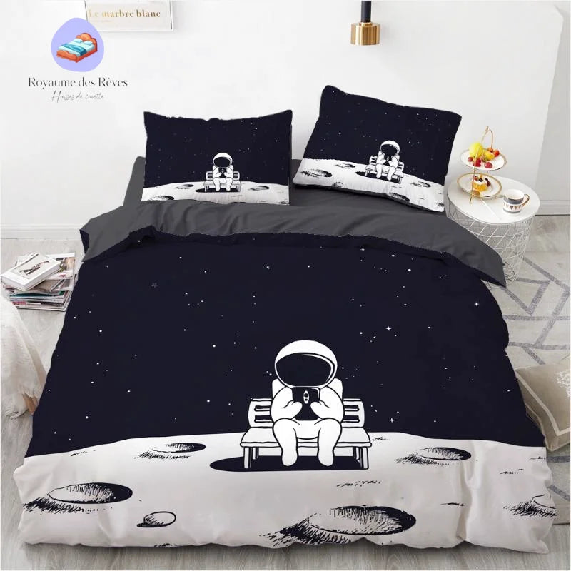 Housse de Couette Astronaute Lune