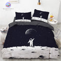 Housse de Couette Astronaute Terre Lune