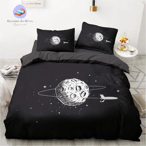 Astronaut Spaceship Duvet Cover