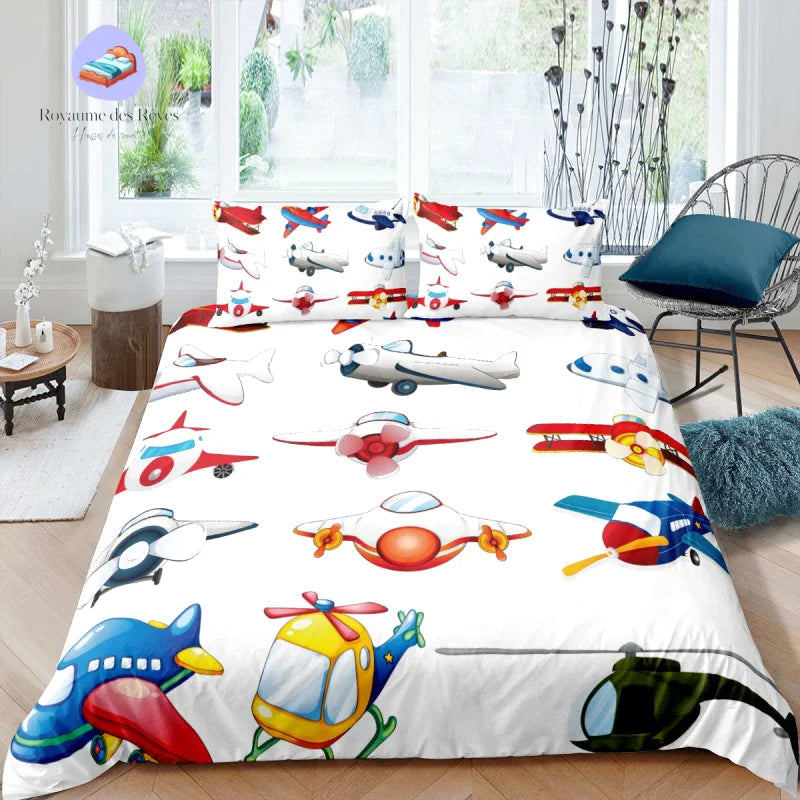 Housse de Couette Avion Bébé