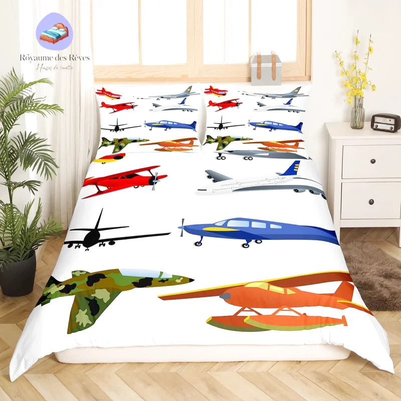 Housse de Couette Avion Garçon