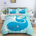 Housse de Couette Baleine Mignonne