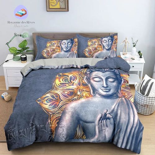 Buddha Statue Duvet Cover