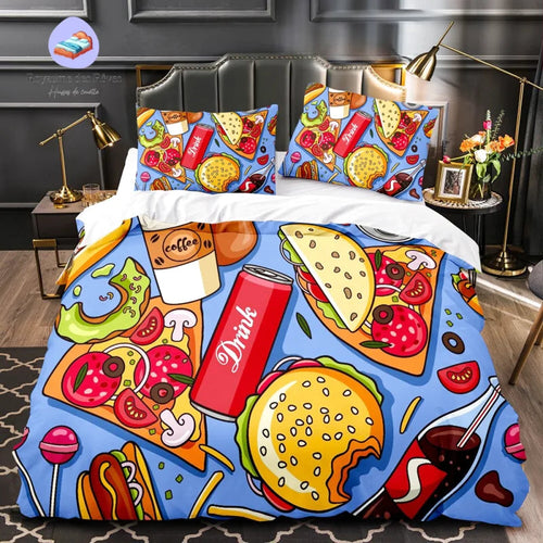 Burger Duvet Cover