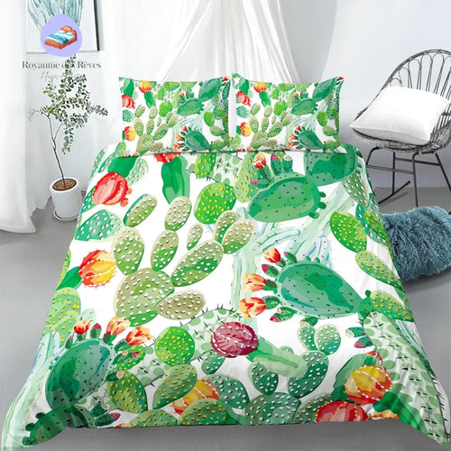 Cactus Duvet Cover for 2 People