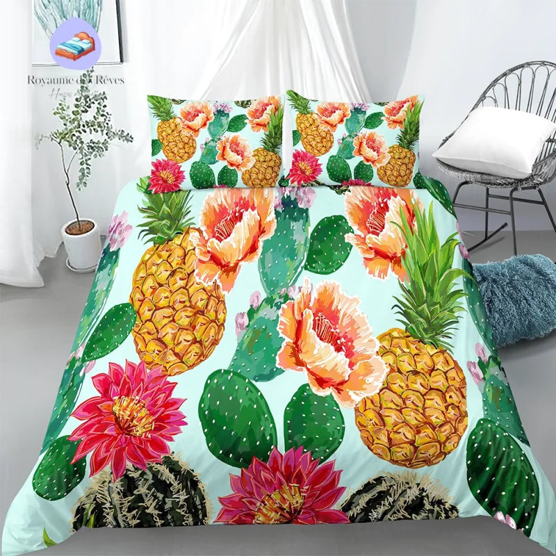 Housse de Couette Cactus Ananas