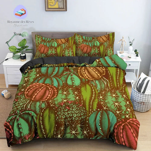 Carnivorous Cactus Duvet Cover