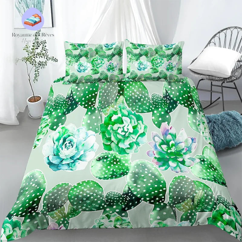 Housse de Couette Cactus Décoration
