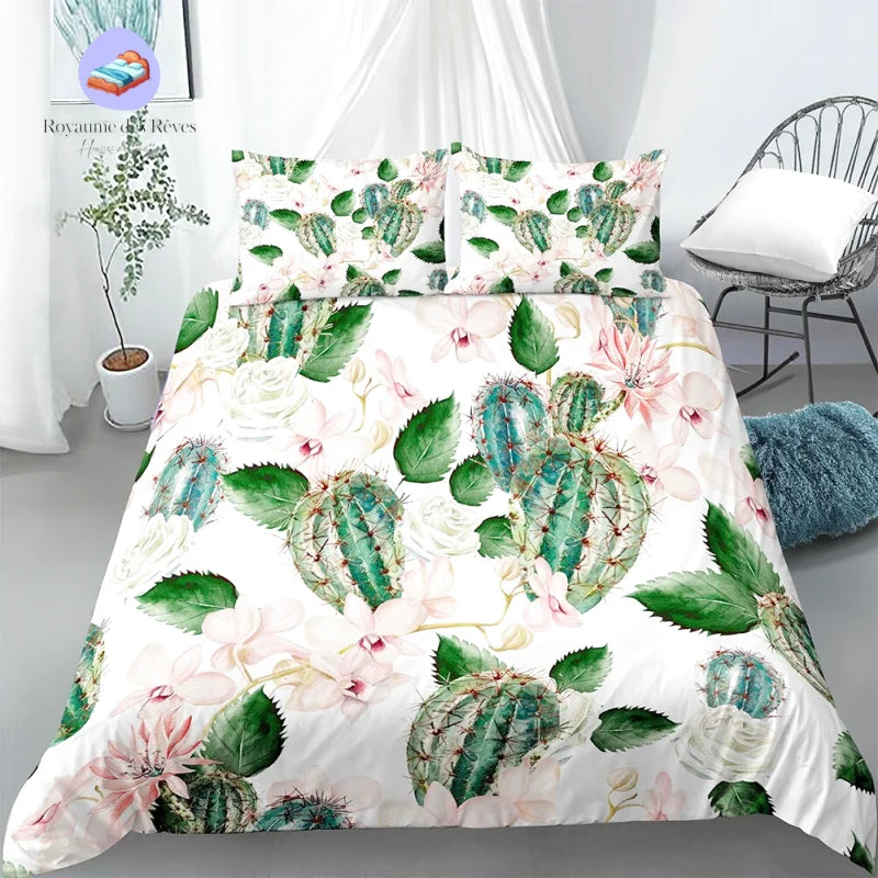 Housse de Couette Cactus une Place