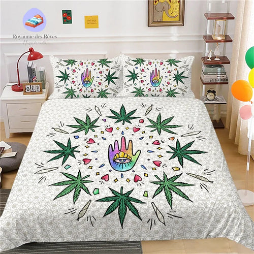 Cannabis Woodstock Duvet Cover
