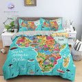 Dekbedovertrek met kaart van Afrika
