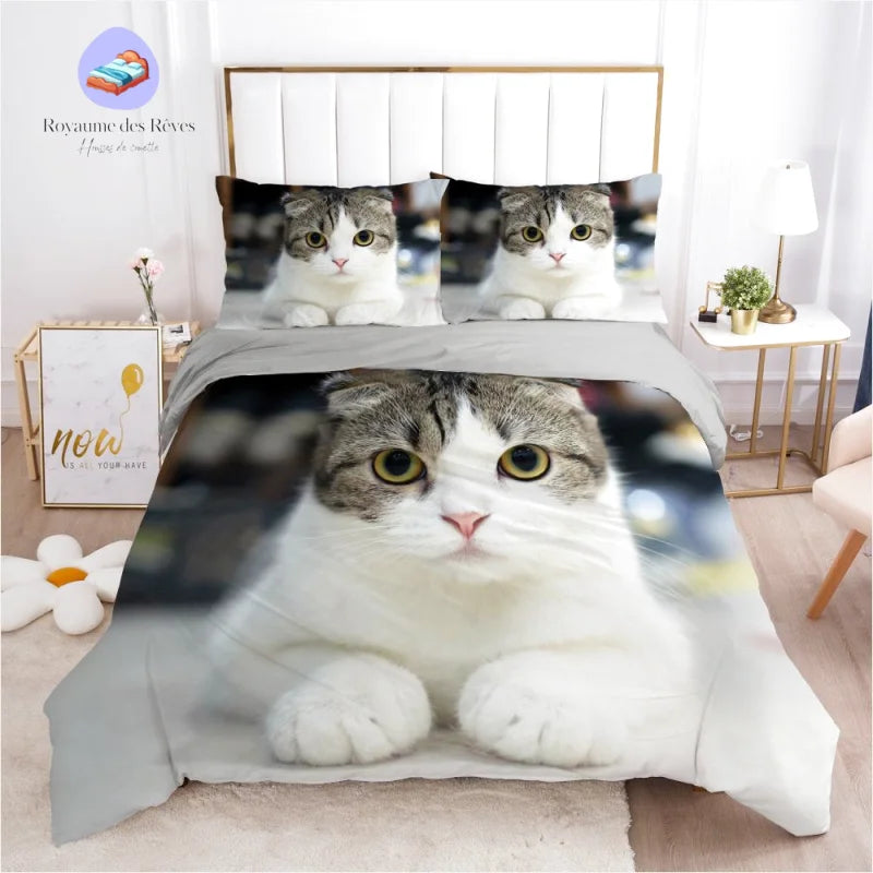 Housse de Couette Chat 140x200