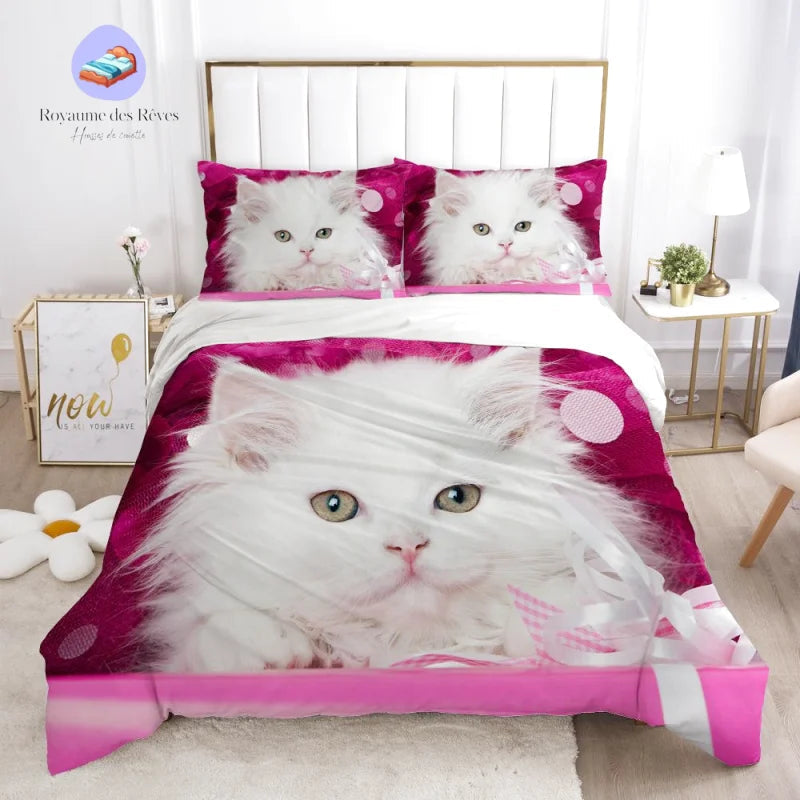 Housse de Couette Chat Fille