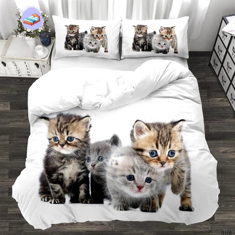 Housse de Couette Chatons