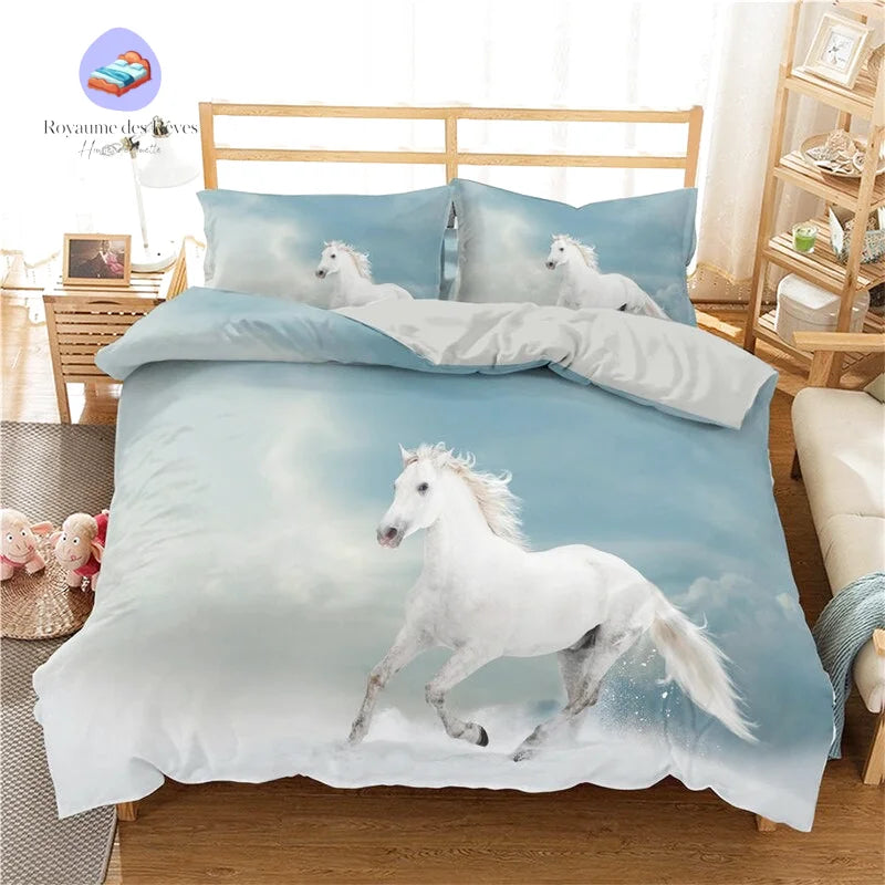 Housse de Couette Cheval Blanc