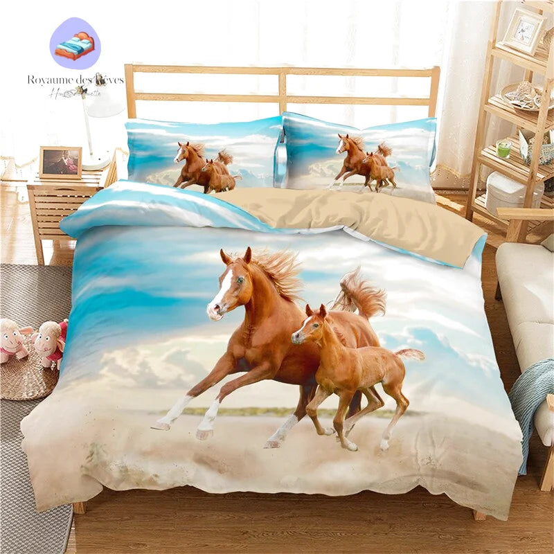 Housse de Couette Cheval Poulain