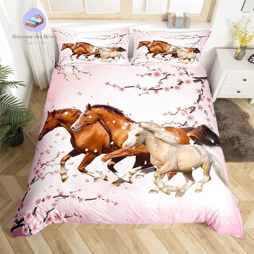 Caballo rosa Funda nórdica
