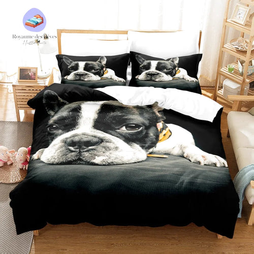Boxer-Hund-Bettbezug
