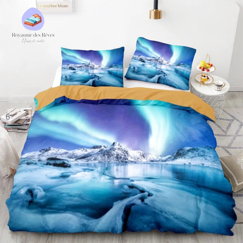 Housse de Couette Ciel Aurore Boréal